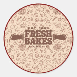 Modern Best Pizza In Town Professional  ラウンドシール