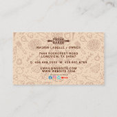 Modern Best Pizza In Town Professional  名刺 (裏面)