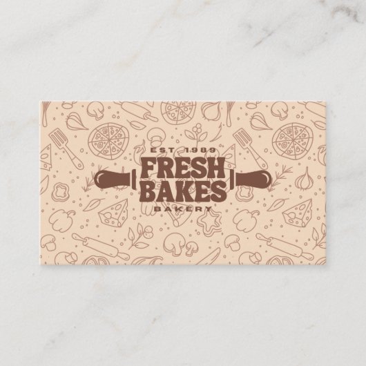 Modern Best Pizza In Town Professional  名刺 (正面)