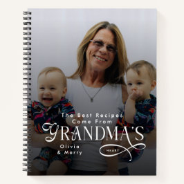 Modern Best Recipes Grandma Photo Grandkids Gifts ノートブック