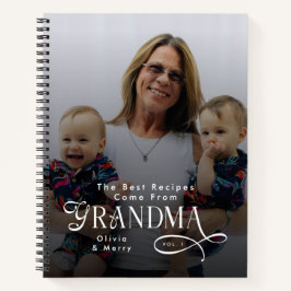 Modern Best Recipes Grandma Photo Grandkids Gifts ノートブック