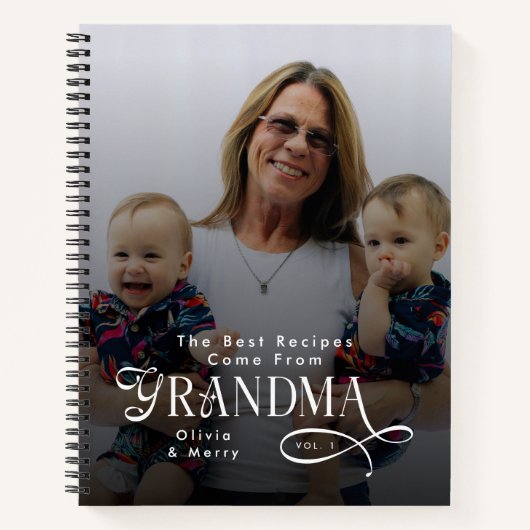 Modern Best Recipes Grandma Photo Grandkids Gifts ノートブック (正面)