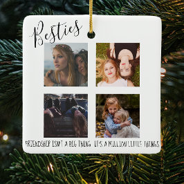 Modern | Besties | クリスマスツリーの4枚の写真 セラミックオーナメント