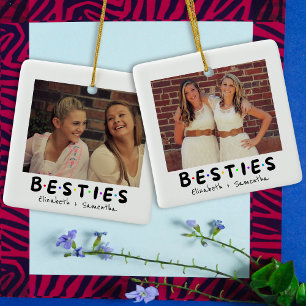 Modern Besties ベストフレンド BFF 自撮り写真  セラミックオーナメント