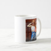 Modern Besties BFF Photo Script Coffee Mug  コーヒーマグカップ (正面右)