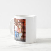 Modern Besties BFF Photo Script Coffee Mug  コーヒーマグカップ (正面左)