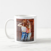 Modern Besties BFF Photo Script Coffee Mug  コーヒーマグカップ (左)