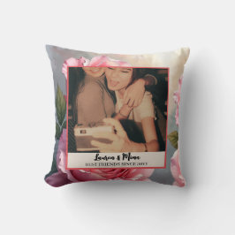 Modern BFF Photo Plaid Friendship Best Friend クッション
