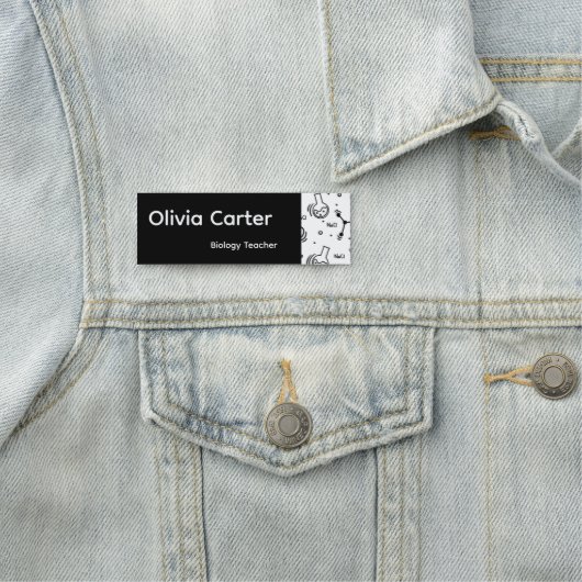 Modern Biology Teacher Custom Science Teacher  名札 (インサイチュ)