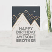 Modern Birthday Card for Brother カード (正面)