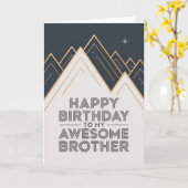 Modern Birthday Card for Brother カード (黄色い花)