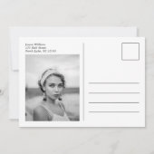 Modern Birthday Custom Magazine Cover サンキューカード (裏面)