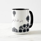 Modern Bismillah Calligraphy  マグカップ (正面右)