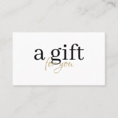 Modern Black and Gold Typography Business Discount 名刺 (正面)