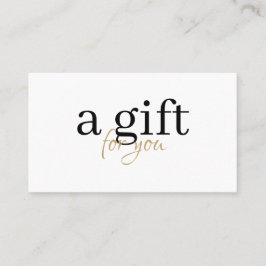 Modern Black and Gold Typography Business Discount 名刺