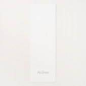 Modern Black and Gray Abstract Geometric Yoga Mat ヨガマット (裏面)