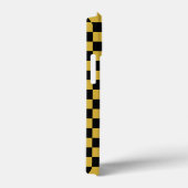 Modern Black and Metallic Gold Square Box Pattern Case-Mate iPhoneケース (裏面 / 右)