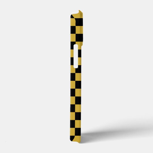 Modern Black and Metallic Gold Square Box Pattern Case-Mate iPhoneケース (裏面 / 右)