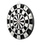 Modern Black And White ダーツボード (正面右)
