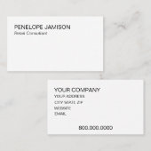 Modern Black and White  名刺 (正面/裏面)