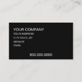 Modern Black and White  名刺 (裏面)