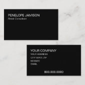 Modern Black and White  名刺 (正面/裏面)