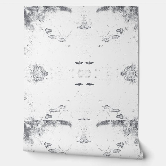 Modern Black and White Abstract Seamless Pattern  壁紙 (ほどく)