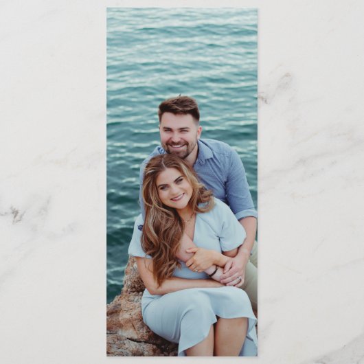 Modern Black and White Chic Wedding メニュー (裏面)