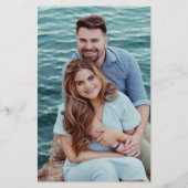 Modern Black and White Chic Wedding Menu (裏面)