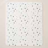 Modern Black and White Children's Blanket シェルパブランケット (正面)