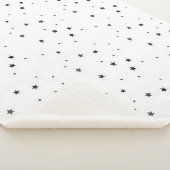 Modern Black and White Children's Blanket シェルパブランケット (3/4)