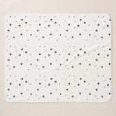 Modern Black and White Children's Blanket シェルパブランケット (正面(横))
