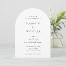 Modern Black and White Classy Wedding