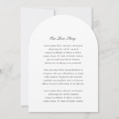 Modern Black and White Classy Wedding 招待状 (裏面)