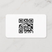 Modern Black And White Custom Logo 名刺 (裏面)