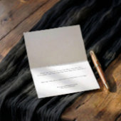 Modern Black and White Folded Graduation サンキューカード