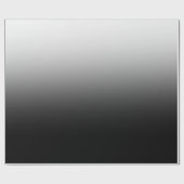 Modern Black and White Gradient Minimalist Design ラッピングペーパー (フラット)