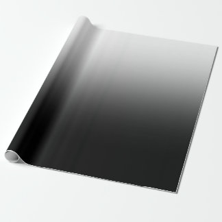 Modern Black and White Gradient Minimalist Design ラッピングペーパー