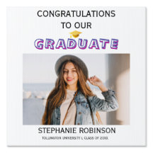 Modern black and white graduation 2026