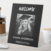 Modern Black and White Graduation Party 台座サイン (インサイチュ)