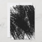 Modern Black and White Graduation Party 招待状 (裏面)