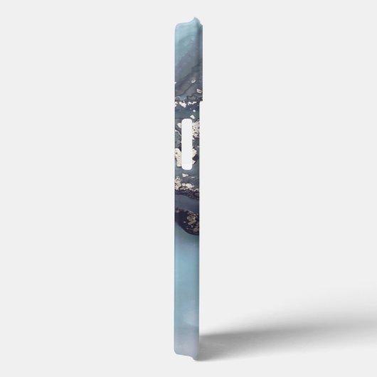 modern black and white marble monogram Case-Mate iPhoneケース (裏面 / 右)