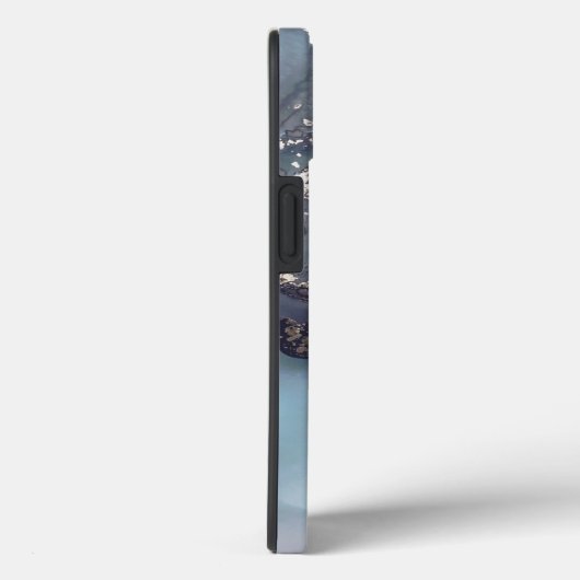 modern black and white marble monogram Case-Mate iPhoneケース (裏面 / 右)