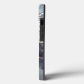 modern black and white marble monogram Case-Mate iPhoneケース (裏面 / 左)