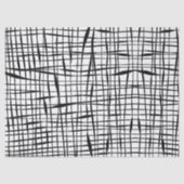 Modern Black and White Mesh Fenced Tissue Paper 薄葉紙 (正面)
