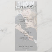 Modern black and white photo wedding メニュー (正面)
