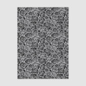 Modern Black and White Roses Chic Floral Pattern  薄葉紙 (正面)