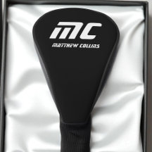 Modern Black and White Sports Simple Cool Monogram