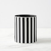 Modern Black and White Striped Combo Mug マグカップ (中央)