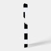 Modern Black and White Striped iPhoneケース (左側面)